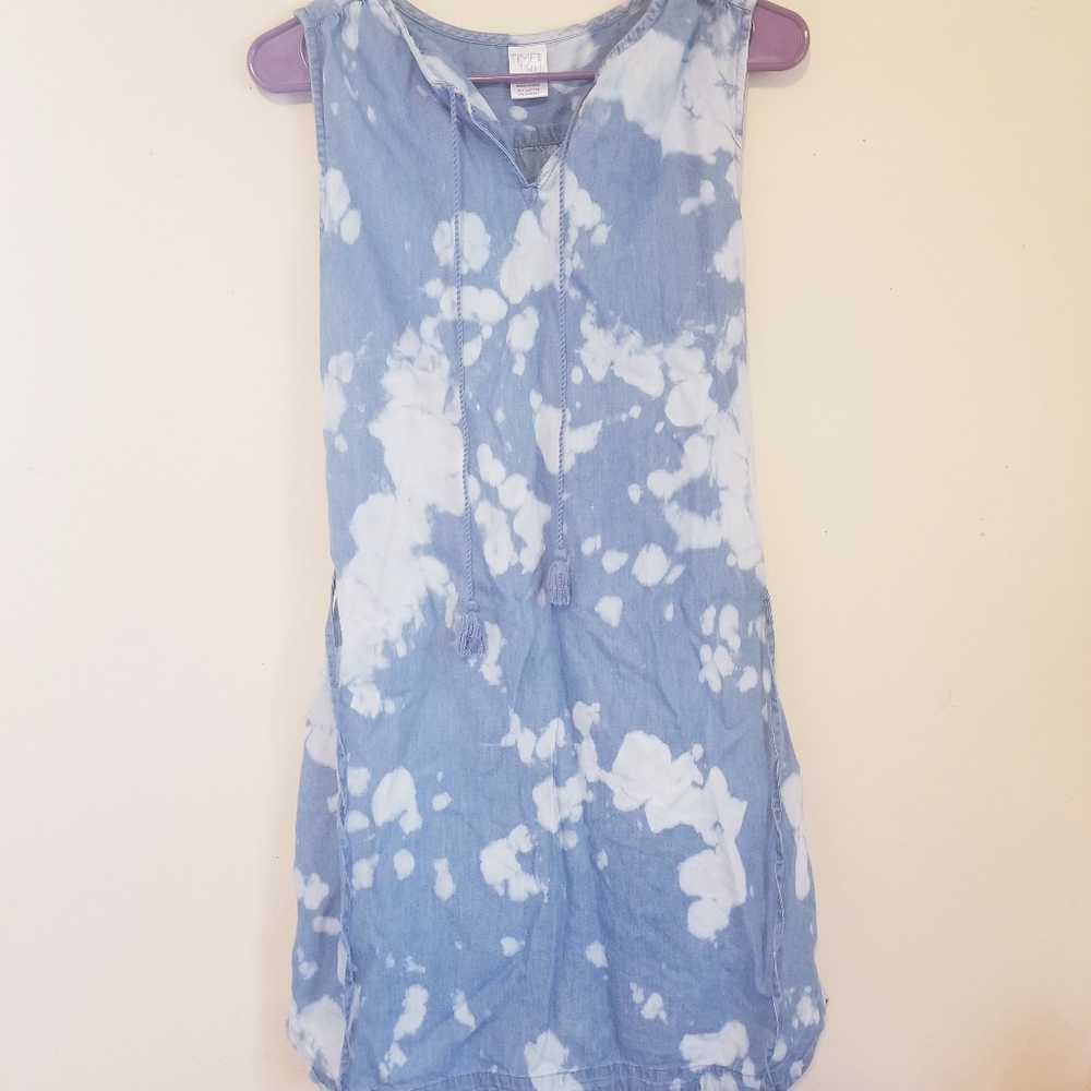 Bleach tie dye dress